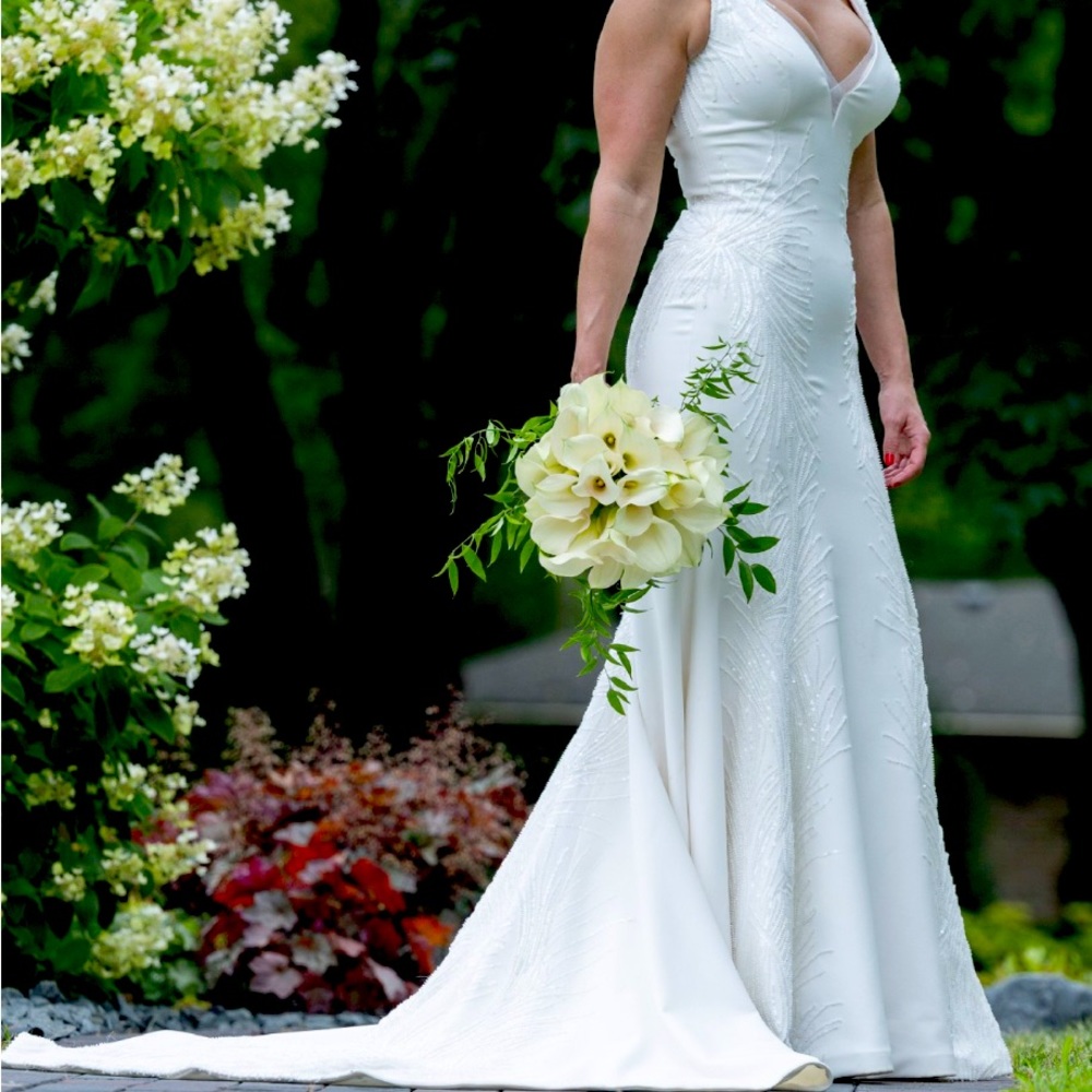 Madi Lane Wedding Gown “Marlowe” - 1920s era beaded vintage inspired